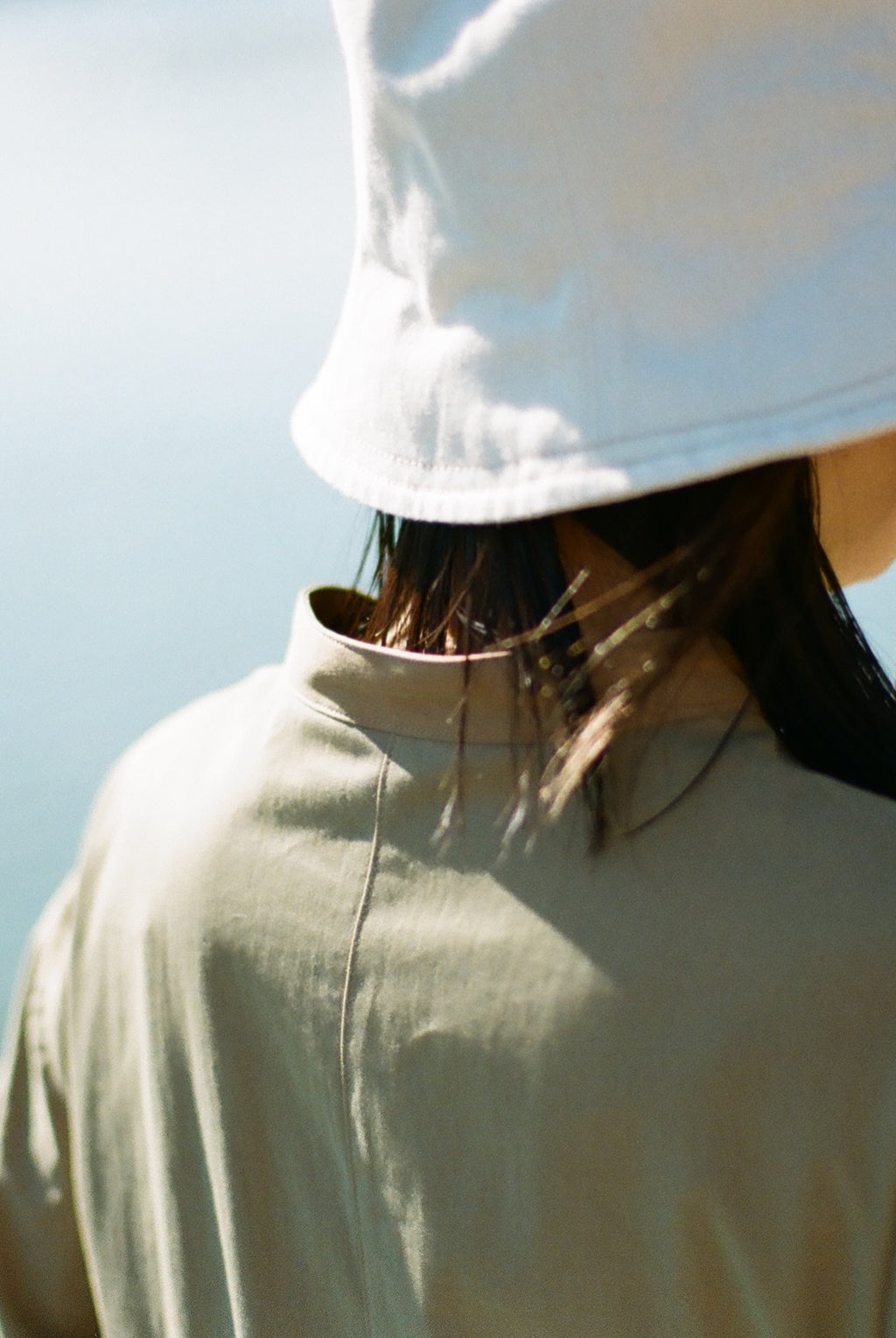 清明 - Chambray Long Shirt Dress -