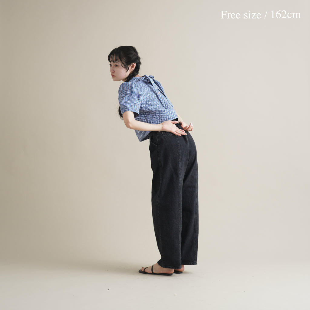 白雲 - Banshu-Ori Jacquard Blouse -