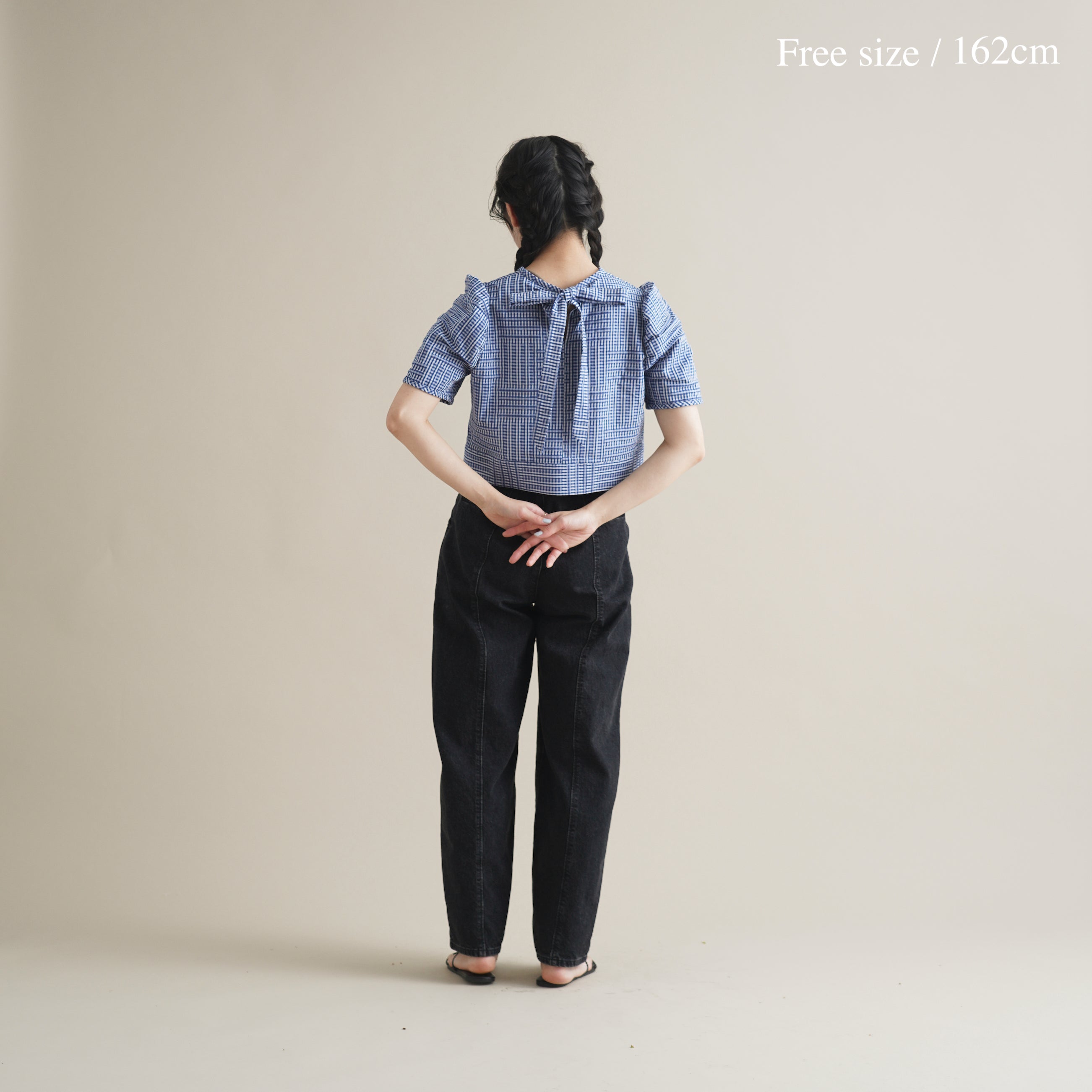 白雲 - Banshu-Ori Jacquard Blouse -