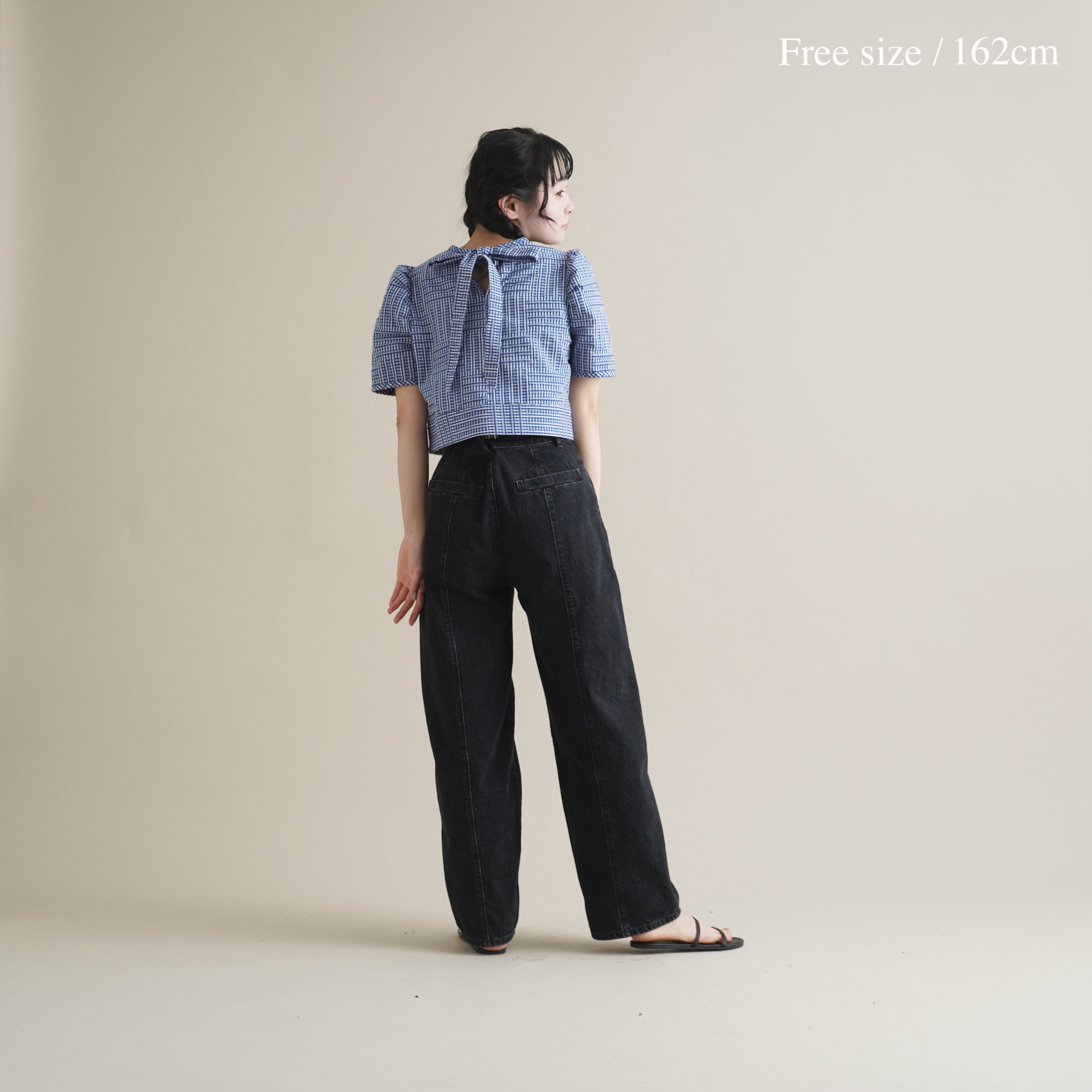 白雲 - Banshu-Ori Jacquard Blouse -