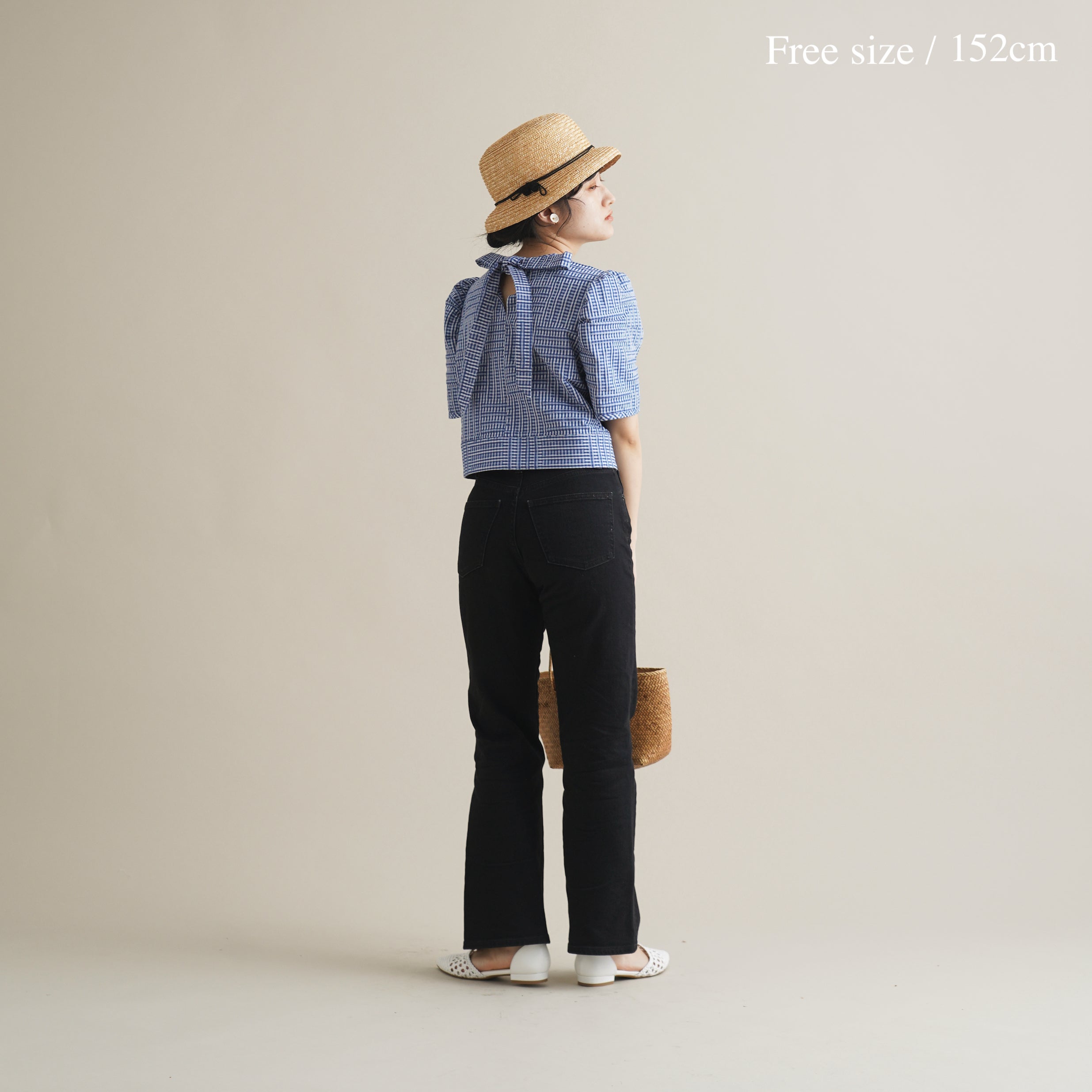 白雲 - Banshu-Ori Jacquard Blouse -