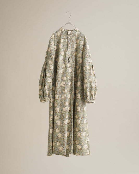 るりはこべ - William Morris Print Dress -