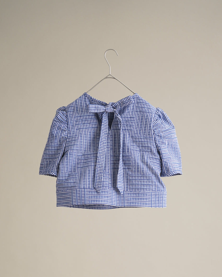 白雲 - Banshu-Ori Jacquard Blouse -