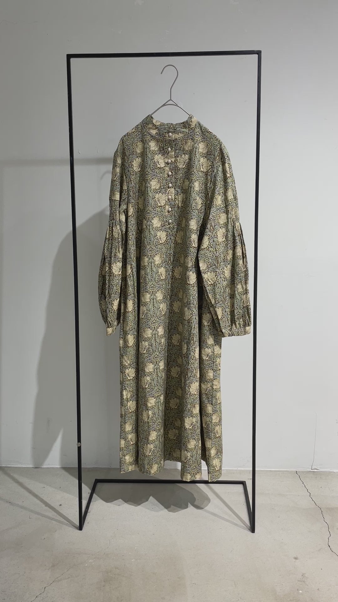 るりはこべ - William Morris Print Dress -